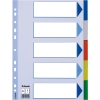 Esselte 15259 plastic tabbladen A4 met 5 tabs (11-gaats) 15259 203798