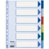 Esselte 15260 plastic tabbladen A4 gekleurd met 6 tabs (11-gaats)