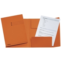 Esselte 3-klepsmap met lijnbedrukking maat folio oranje (50 stuks) 1032313 203750