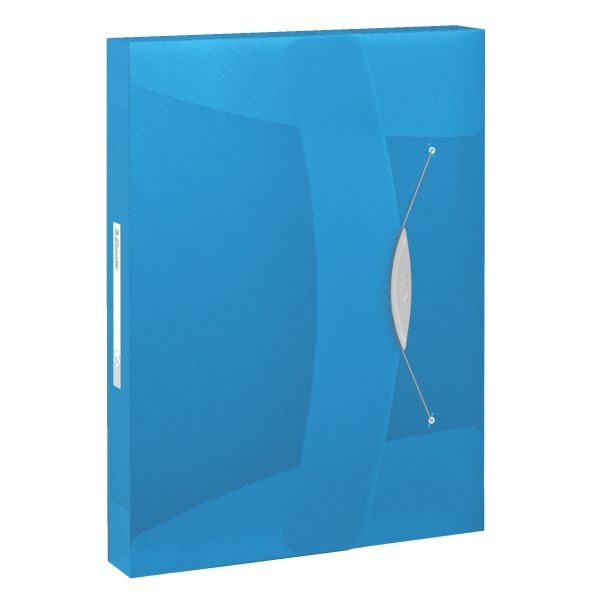 Esselte 6240 Vivida documentenbox transparant blauw 40 mm (380 vel) 624047 203219 - 1