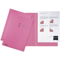 Esselte inlegmap karton met gelijke kanten en lijnbedrukking roze A4 (100 stuks) 2113411 203610