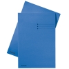 Esselte inlegmap karton met lijnbedrukking en 10 mm overslag blauw A4 (100 stuks)