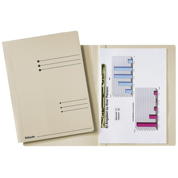 Esselte map met schuifdeklijst crème A4 (50 stuks) 1033204 203676 - 