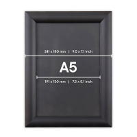 Europel kliklijst economy met zwart aluminium frame A5 226985