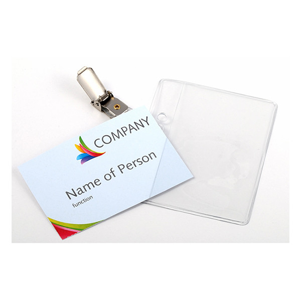 Europel naambadge open met klem 90 x 60 mm (24 stuks) 121265 226962 - 2