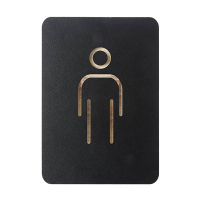Europel pictogrambord man zwart