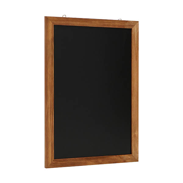 Europel wandkrijtbord met lijst 50 x 70 cm naturel 226989 - 1