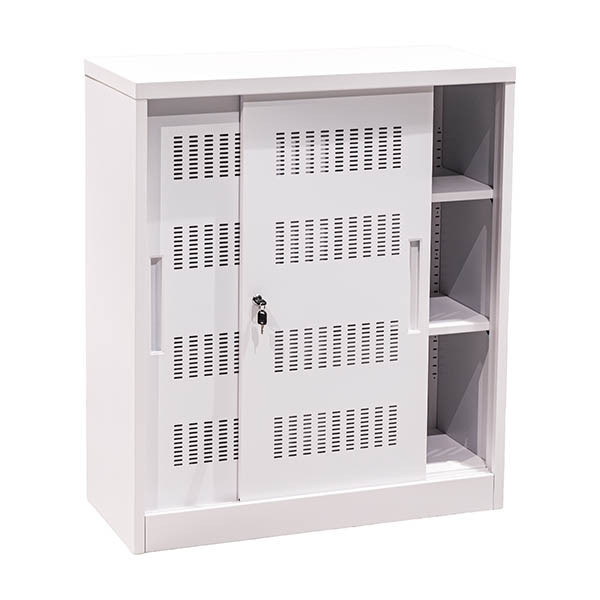 Euroseats schuifdeurkast wit 105 x 90 x 40 cm 205804 - 4