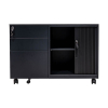 Euroseats verrijdbaar ladeblok (links) met schuifdeurkast zwart 205801 - 2