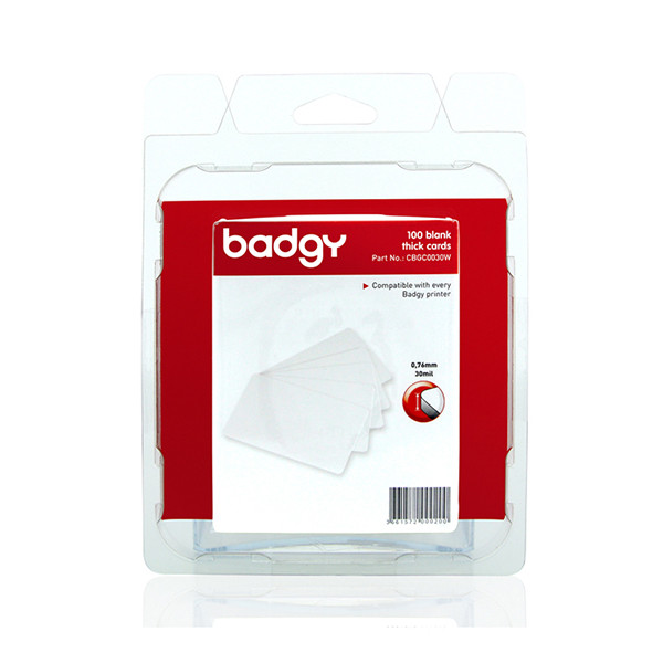 Evolis Badgy plastic kaarten 0,76 mm (100 stuks) CBGC0030W 219759 - 1