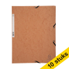 Aanbieding: 10x Exacompta elastomap glanskarton tabac A4 404071 - 1
