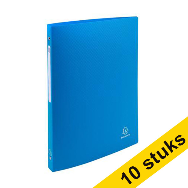 Aanbieding: 10x Exacompta ringband met 4 O-ringen blauw (15 mm) 404467 - 1