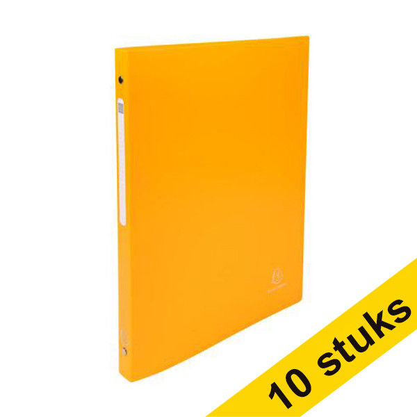 Aanbieding: 10x Exacompta ringband met 4 O-ringen geel (15 mm) 404470 - 1