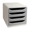 Exacompta Big Box Classic ladeblok grijs (4 laden) 404690 - 1