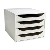Exacompta Ecobox Office ladeblok grijs (4 laden) 404693