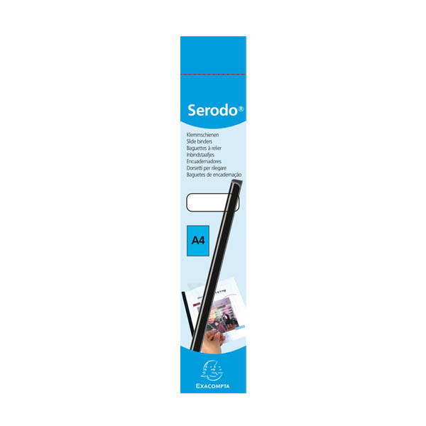Exacompta Serodo klemstrips 12 mm zwart (25 stuks) 129781E 407278 - 2