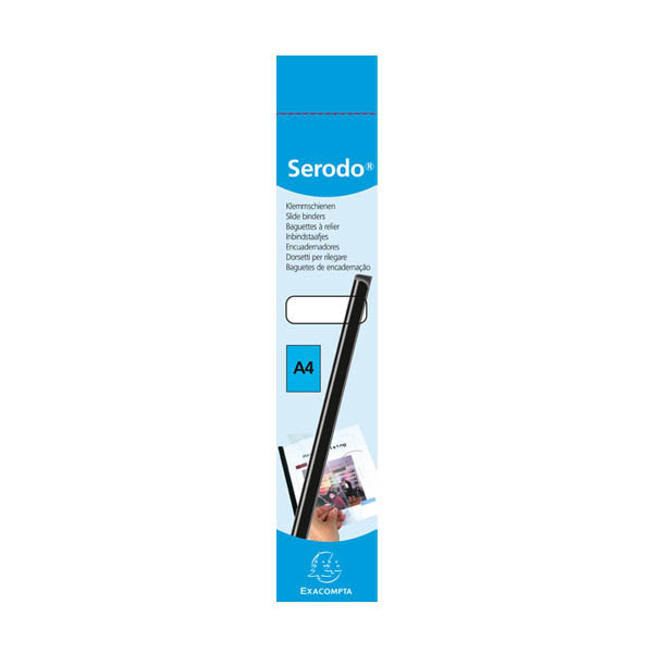 Exacompta Serodo klemstrips 9 mm zwart (25 stuks) 997081E 407286 - 2