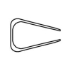 Exacompta Serodo klemstrips 9 mm zwart (25 stuks) 997081E 407286 - 5