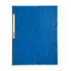 Exacompta elastomap glanskarton blauw A4