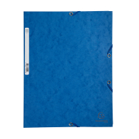 Exacompta elastomap glanskarton blauw A4 55502E 404018