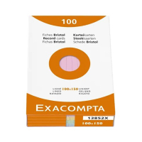 Exacompta systeemkaart gelinieerd 100 x 150 mm assorti kleuren (100 stuks) 13852X 404430