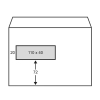 Exclusive envelop wit 162 x 229 mm - C5 venster links zelfklevend (100 stuks) 402560-100 209178 - 3