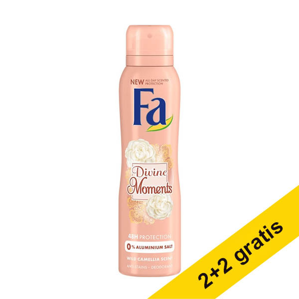 Aanbieding: 4x Fa Divine Moments deodorant spray (150 ml) SFA06254 - 1