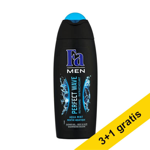 Aanbieding: 4x Fa Perfect Wave for Men douchegel  (250 ml) SFA06258 - 1