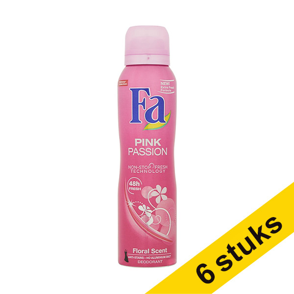 Fa Aanbieding: 6x Fa deodorant spray Pink Passion (150 ml)  SFA06178 - 1