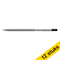 Faber-Castell Aanbieding: 12x Faber-Castell Grip potlood met gum (HB)  240053