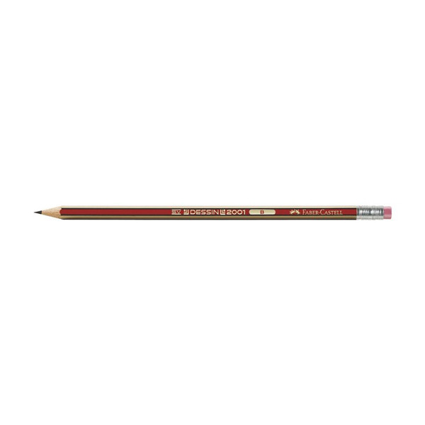 Faber-Castell Dessin potlood (B) met gum FC-112101 220018 - 1