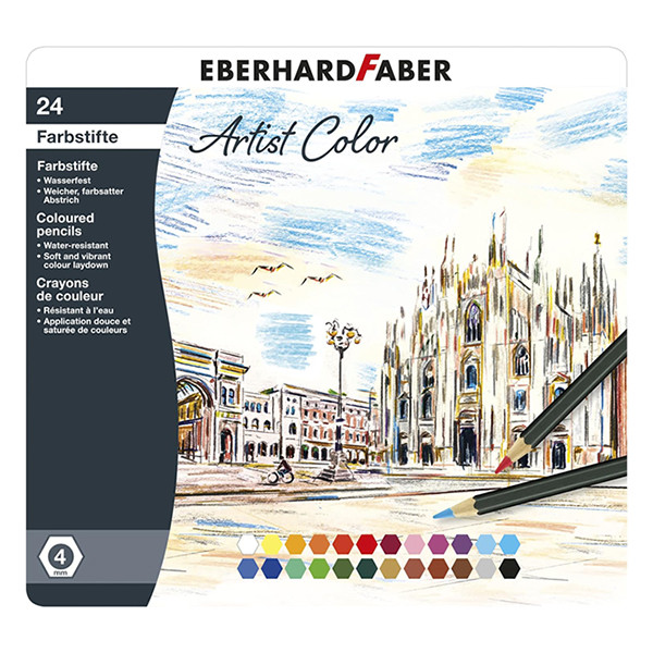 Faber-Castell Eberhard Faber Artist Color kleurpotloden (24 stuks) EF-516124 220129 - 1