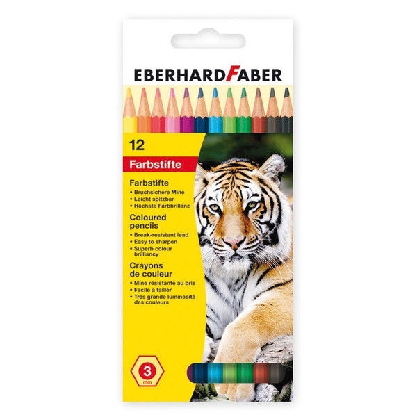 Faber-Castell Eberhard Faber Classic kleurpotloden (12 stuks) 514812 220044 - 1