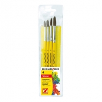 Faber-Castell Eberhard Faber penselenset ponyhaar (4 stuks) EF-579922 220096