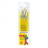 Faber-Castell Eberhard Faber penselenset varkenshaar (4 stuks) EF-579923 220097