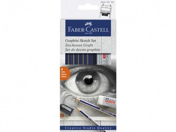 Faber-Castell Goldfaber Studio Sketch Set potloden (8-delig) FC-114000 220087 - 1