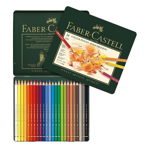 Faber-Castell Polychromos kleurpotloden in bliketui  (24 stuks) FC-110024 220192 - 1