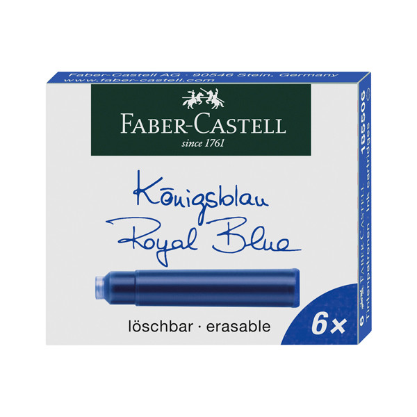 Faber-Castell inktpatroon koningsblauw (6 stuks) FC-185506 220171 - 1