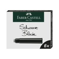 Faber-Castell inktpatroon zwart (6 stuks) FC-185507 220172
