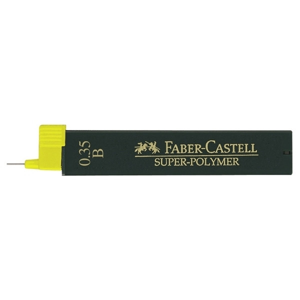 Faber-Castell vulpotlood vulling 0,35 mm B (12 vullingen) FC-120301 220103 - 1