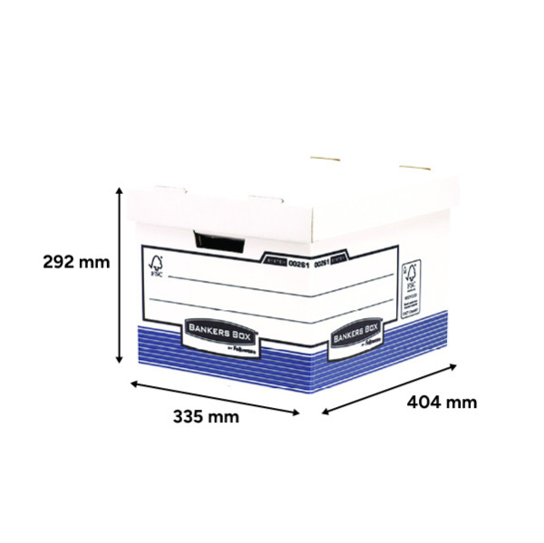 Fellowes Bankers Box archief- en opbergdoos A4/folio 404 x 335 x 292 mm (10 stuks) 213261 - 3