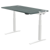 Fellowes Levado zit-sta bureau wit frame eiken blad 160 x 80 cm  213346