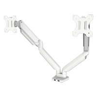 Fellowes Platinum Series monitorarm voor 2 monitoren wit (met klem of schroef) 8056301 215005