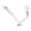 Fellowes Platinum Series monitorarm voor 2 monitoren wit (met klem of schroef) 8056301 215005 - 1