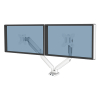 Fellowes Platinum Series monitorarm voor 2 monitoren wit (met klem of schroef) 8056301 215005 - 2