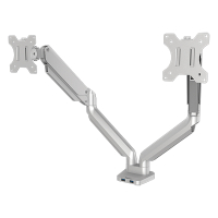 Fellowes Platinum Series monitorarm voor 2 monitoren zilver (met klem of schroef) 8056501 215009