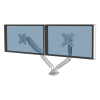 Fellowes Platinum Series monitorarm voor 2 monitoren zilver (met klem of schroef) 8056501 215009 - 2