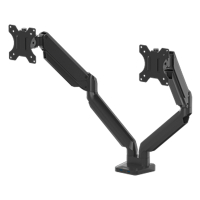 Fellowes Platinum Series monitorarm voor 2 monitoren zwart (met klem of schroef) 8042501 214009