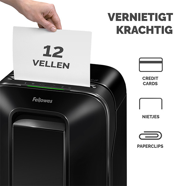 Fellowes Powershred LX201 papierversnipperaar microsnippers (zwart) 5050001 213358 - 3