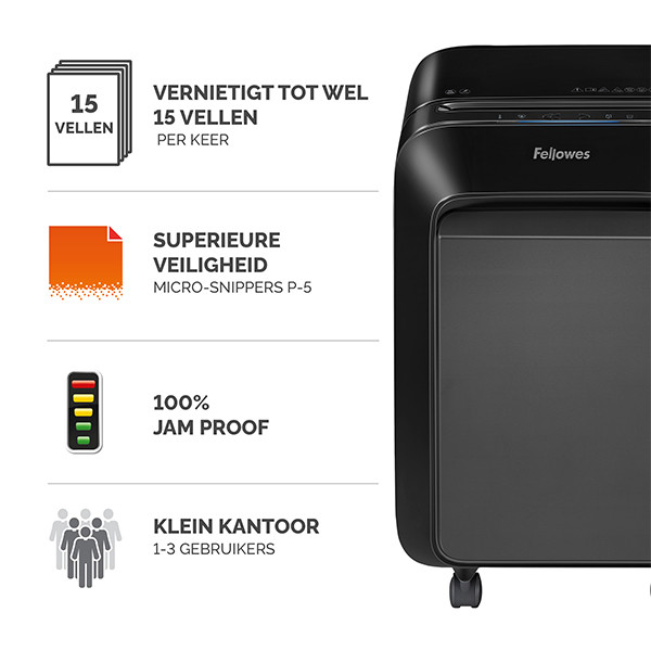 Fellowes Powershred LX211 papierversnipperaar microsnipper (zwart) 5050201 213360 - 3